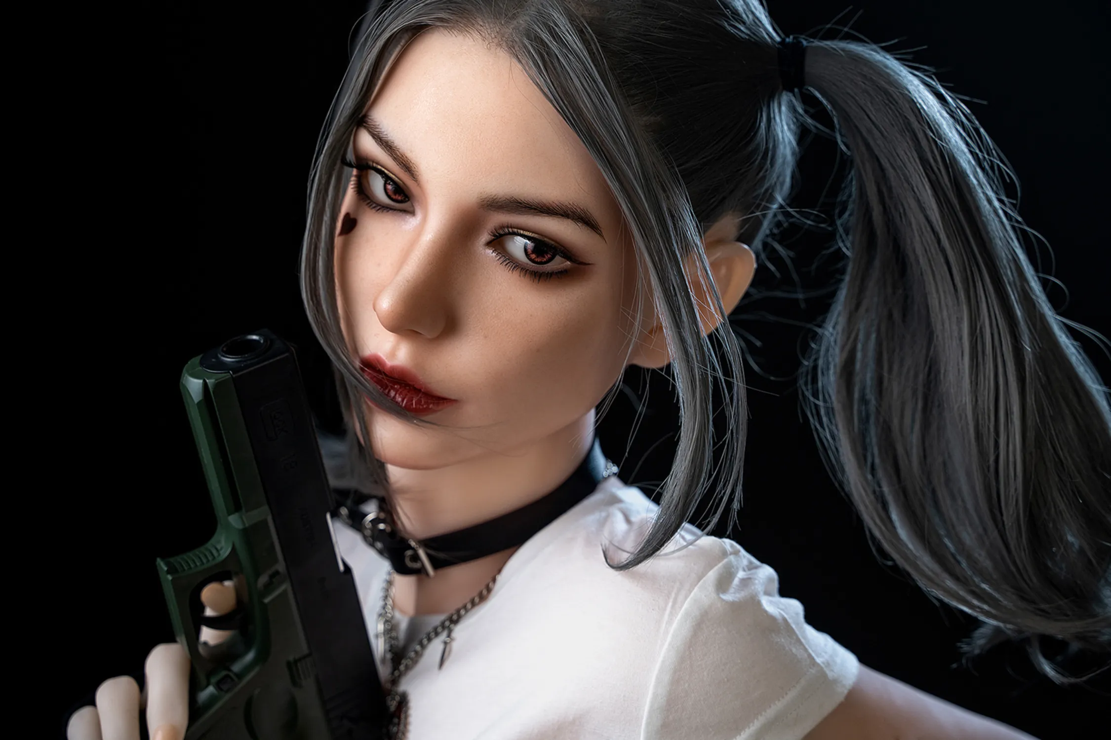 SY Doll 173см(5футов8) С-чашка Гибридная секс-кукла Wilhelmina, Подвижная челюсть Голова M7, В наличии в ЕС